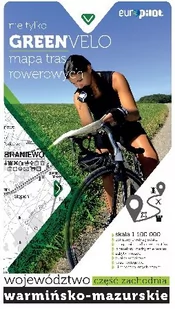 Euro Pilot Green Velo, mapa rowerowa. Województwo warmińsko-mazurskie. Część zachodnia - Euro Pilot - Atlasy i mapy - miniaturka - grafika 1