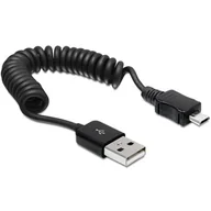 Kable komputerowe i do monitorów - Delock Kabel Usb Am-micro 2.0 Spirala 20-60CM - miniaturka - grafika 1