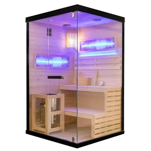 Sauna fińska 2 osobowa wysokotemperaturowa 3,5KW Harvia 120x120 cm Lark1 - Sauny - miniaturka - grafika 1
