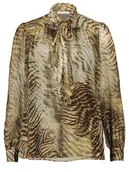 Bluzki damskie - Guess Bluzka w kolorze beżowym - miniaturka - grafika 1