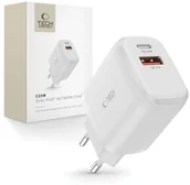 Ładowarki do telefonów - Ładowarka sieciowa C20W USB-A USB-C PD QC 20W - biała Ładowarka sieciowa C20W USB-A USB-C PD QC 20W - biała 9589046924293 - miniaturka - grafika 1