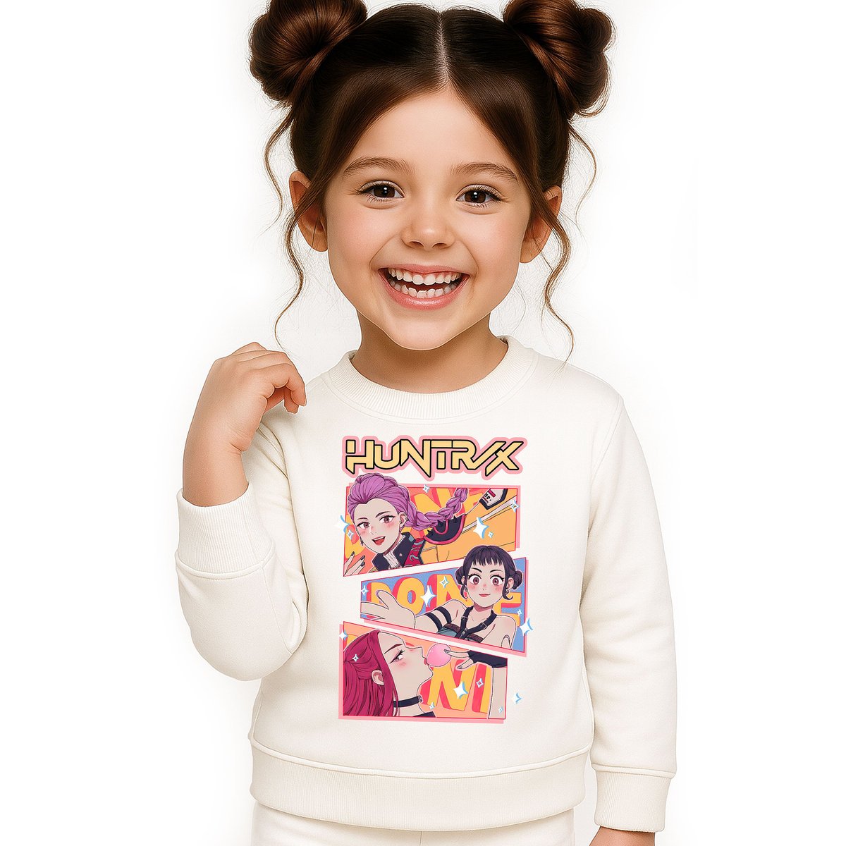 BLUZA DZIECIĘCA KPOP DEMON HUNTERS HUNTRIX 146-152 BAWEŁNIANA JAKOŚĆ