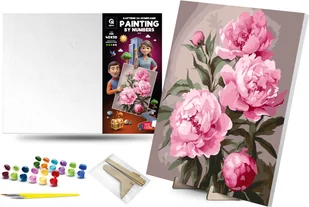Malowanie po numerach Piwonia 40x50 cm - Kolorowanki, wyklejanki - miniaturka - grafika 1