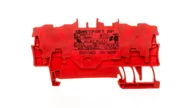 Kostki, złączki, wtyczki - WAGO Terminal przepustowy WAGO 4.20 mm Sprężynowe czerwony 2001-1403 100 szt 2001-1403 - miniaturka - grafika 1