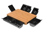 Deski do krojenia - ERNESTO® Wielofunkcyjna deska do krojenia z pojemnikami i podkładką na tablet - miniaturka - grafika 1