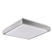 Lampy sufitowe - Kwadratowy plafon Kazimierz 326874 Polux kuchenny srebrny biały - miniaturka - grafika 1