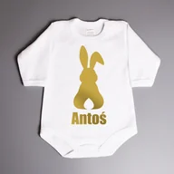 Body dla niemowląt - Złoty zajączek - body wielkanocne - miniaturka - grafika 1