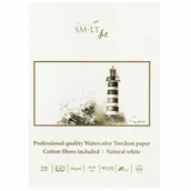 Podobrazia, bloki, papiery - Blok Watercolour Torchon Szyty 20X28Cm 250G 10Ark Smlt - miniaturka - grafika 1