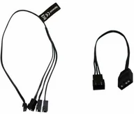 Chłodzenie wodne - Alphacool Kabel Digital RGB LED Y 3-drożny ze złączem JST czarny - 30cm - miniaturka - grafika 1