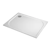 Brodziki prysznicowe - SanSwiss Tracy Brodzik prostokątny 120x80 cm biały WAA8012004 - miniaturka - grafika 1