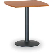 Stoły i stoliki do biura - B2B Partner Stolik wysoki Filip II, 660 x 660 mm, czarna podstawa, płyta czereśnia 423270 - miniaturka - grafika 1