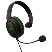 Słuchawki - HyperX CloudX Chat pro Xbox czarno-zielone 4P5J4AA - miniaturka - grafika 1