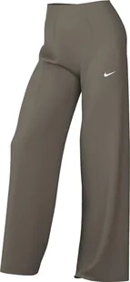 Nike Sportswear Everything Wovens spodnie damskie ze średnim stanem i otwartym obszyciem, Mink Brown/White, FQ3588-233, XL - Spodnie rowerowe - miniaturka - grafika 1