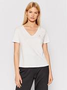 Koszulki i topy damskie - Tommy Jeans T-Shirt V Neck DW0DW09195 Biały Slim Fit - miniaturka - grafika 1