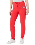 Spodnie damskie - Moschino Damskie spodnie Slim Fit Joggers, czerwony, 44 PL - miniaturka - grafika 1
