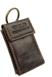 Breloczek Na Klucze / Mini Sakieweczka WILD Skóra Licowa WI5525 8 x 5,5 [cm] - Etui na dokumenty i karty - miniaturka - grafika 1