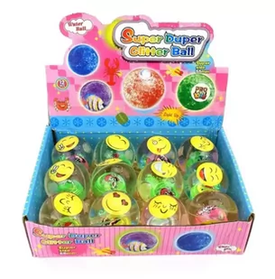 Piłka świecąca 5,5cm Buźka mix - Pro Kids - Piłki dla dzieci - miniaturka - grafika 1