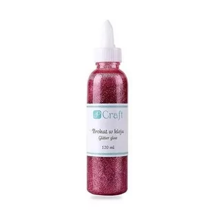 DP Craft Brokat w kleju 120 ml różowy - Zabawki kreatywne - miniaturka - grafika 1