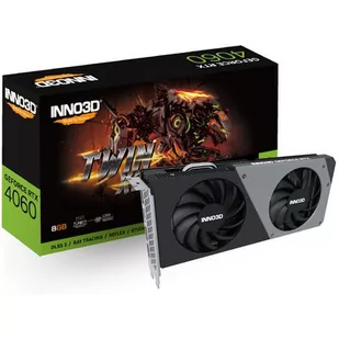 INNO3D GeForce RTX 4060 Twin X2 8GB DLSS 3 N40602-08D6-173051N - Karty graficzne - miniaturka - grafika 1
