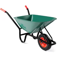 Taczki - Taczka Budowlana Ogrodowa 100L do 150kg Plastikowa Zielona - miniaturka - grafika 1