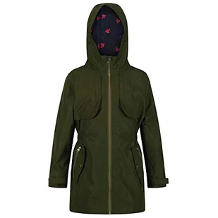 Regatta Unisex dzieci Tarana wodoodporna oddychająca w pełni wyściełana parka z odblaskowymi wykończeniami kurtki wodoodporna powłoka Cyprys zielony M - Kurtki i płaszcze dla dziewczynek - miniaturka - grafika 1