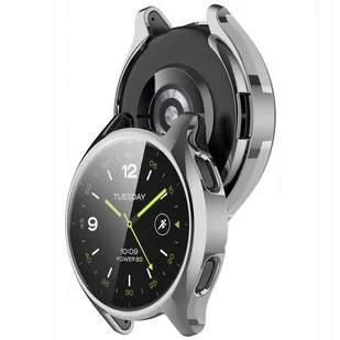 Etui Bizon Case Watch Felipe do Xiaomi Watch 2, srebrne - Akcesoria do smartwatchy - miniaturka - grafika 1