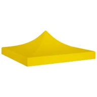 Pawilony ogrodowe - vidaXL Dach namiotu imprezowego, 3 x 3 m, żółty, 270 g/m - miniaturka - grafika 1