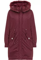 Kurtki damskie - myMo Watowana parka damska 12309468, bordowy, S - miniaturka - grafika 1