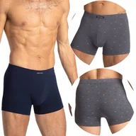 Majtki męskie - Bokserki Męskie Klasyczne 2-PAK Majtki Bawełniane Dopasowane LAMA - 4XL - miniaturka - grafika 1