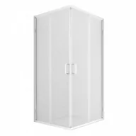 Brodziki prysznicowe - NEW TRENDY PROMOCJA K-0521 Kabina prysznicowa FERIA dwudrzwiowa kwadratowa U 80x80x185 perła 5mm - miniaturka - grafika 1