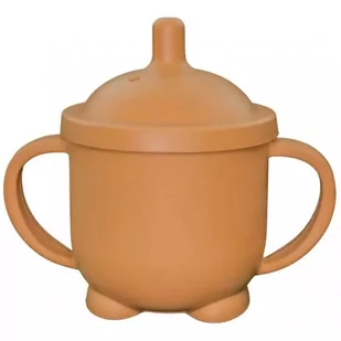 MYROYS, Silikonowy kubeczek niekapek Brązowy - Kubki dla dzieci - miniaturka - grafika 1