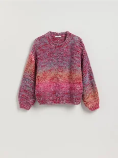 Reserved - Sweter z obniżoną linią ramion - wielobarwny - Swetry damskie - miniaturka - grafika 1