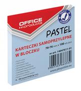 Etykiety samoprzylepne i bloki etykiet - Office products Karteczki samop. 76x76 past. Nieb - miniaturka - grafika 1