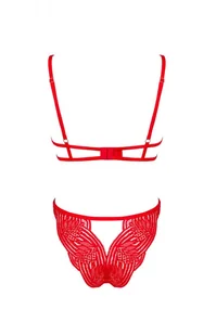 Komplet Mellania set 2-częściowy Czerwony (Rozmiar S/M) - Piżamy damskie - miniaturka - grafika 4