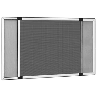 vidaXL Rozsuwana moskitiera okienna biała 100-193 x75 cm 149041 - Moskitiery - miniaturka - grafika 1