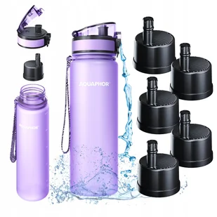 Bidon filtrujący wodę Aquaphor City Lawendowa 0,5L na spacer podróż wyjazd - Butelki filtrujące Bidon filtrujący wodę Aquaphor City Lawendowa 0,5L na spacer podróż wyjazd - Butelki filtrujące - miniaturka - grafika 1