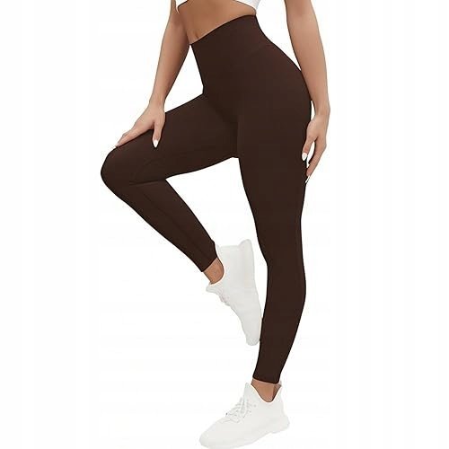 LEGGINSY DAMSKIE Z WYSOKIM STANEM SPORTOWE ODDYCHAJĄCE SPODNIE DO JOGI