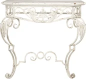 Konsole i sekretarzyki - Clayre & Eef Konsola w Stylu Prowansalskim Kremowa B 50435 - miniaturka - grafika 1