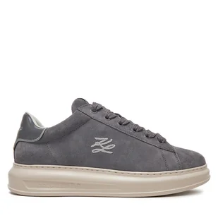 Sneakersy KARL LAGERFELD Kapri KL52517 Szary - Sneakersy męskie - miniaturka - grafika 1