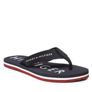 Klapki i japonki damskie - Japonki Tommy Hilfiger Essential Corp Flip Flop FW0FW07419 Rwb 0GY - miniaturka - grafika 1