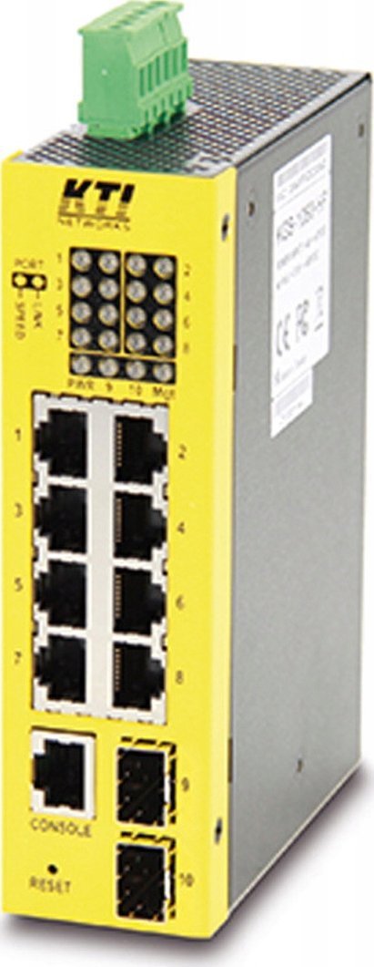 Switch KTI KGS-1060-HP 10-portowy przełącznik przemysłowy Gigabit PoE 21.13.1709