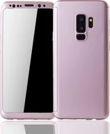 Etui i futerały do telefonów - Etui na telefon komórkowy Pokrowiec ochronny na Samsung Galaxy S9 Plus Pełna obudowa Ochrona wyświetlacza 360 Różowy - miniaturka - grafika 1