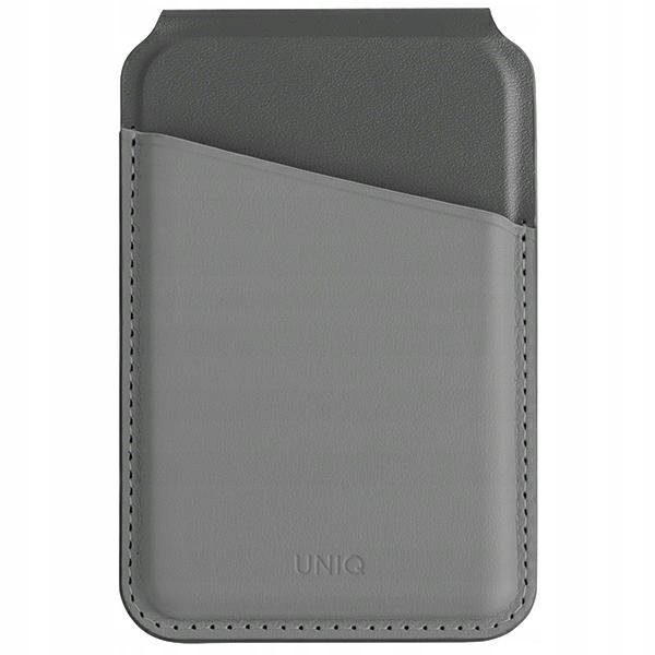Uniq Lyden Ds magnetyczny portfel Rfid i stojak na telefon szaro-czarny/cha