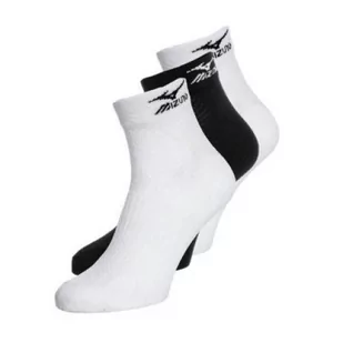 Mizuno, Skarpety Training Mid 3 Pack U, białe/czarne, rozmiar L - Skarpetki damskie - miniaturka - grafika 1