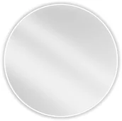 Lustra - Mexen Loft lustro łazienkowe okragłe 90 cm, rama biała - 9850-090-090-000-20 - miniaturka - grafika 1