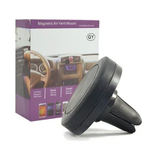 Prolink Uchwyt UCHWYT SAMOCHODOWY NA KRATKĘ Z MAGNESEM MAGNETYCZNY UNIWERSALNY CZARNY VEGA 5902012961391 - Uchwyty samochodowe do telefonów - miniaturka - grafika 1