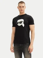 Koszulki męskie - KARL LAGERFELD T-Shirt 755073 552251 Czarny Regular Fit - miniaturka - grafika 1