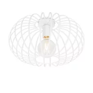 Oprawy, klosze i abażury - QAZQA Designerska lampa sufitowa biała 39 cm - Johanna - miniaturka - grafika 1