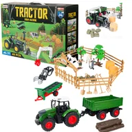Klocki - COIL Zestaw figurki farma zwierząt dla dzieci zabawka duże gospodarstwo + traktor 45 elementów - miniaturka - grafika 1