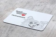 Podkładki pod mysz - Chihuahua długowłosy podkładka pod mysz z psem Art-Dog - miniaturka - grafika 1